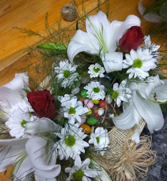 karasu çiçekçisi renkli aranjmanlar