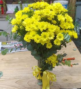 karasu çiçekçilik sarı papatya arajnmanlar