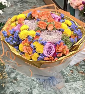 karasu çiçekçilik buket papatya tarlası