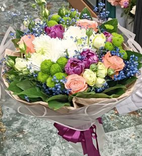 karasu çiçekçilik buket çiçeklerin uyumu