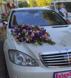 karasu çiçekçilik gelin arabası buket