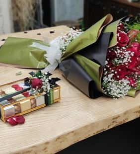 buket ve çikolata karasu çiçekçisi